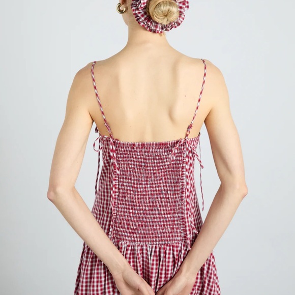 DAMSON MADDER faith midi dress — cherry gingham - Picture 2 of 2
